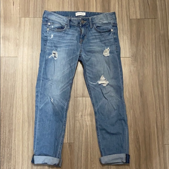 Express Denim - Express Relaxed/Low Rise Boyfriend Crop Jeans